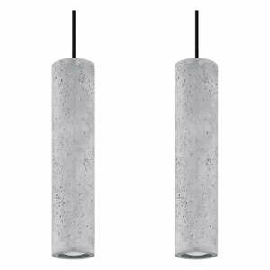 Betonové závěsné svítidlo Nice Lamps Fadre, délka 34 cm
