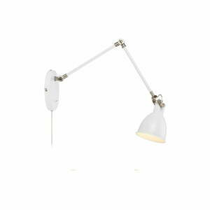 Bílá nástěnná lampa Markslöjd House, délka ramene 84,5 cm