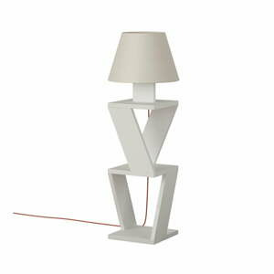 Bílá volně stojící lampa Kozena White