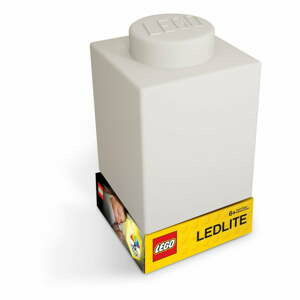 Bílé silikonové noční světýlko LEGO® Classic Brick