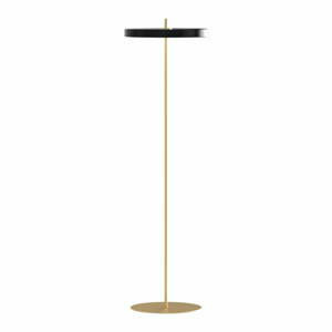 Černá LED stmívatelná stojací lampa s kovovým stínidlem (výška 151 cm) Asteria Floor – UMAGE
