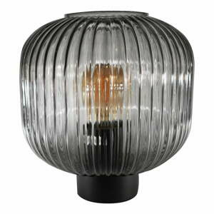 Černá stolní lampa SULION Garbo, výška 23,5 cm