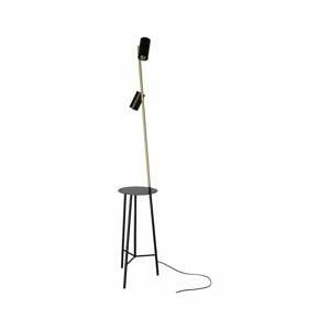 Černá/ve zlaté barvě stojací lampa (výška 164 cm) Perret – Candellux Lighting