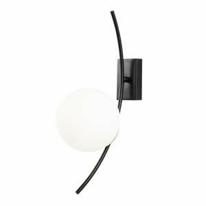 Černé kovové nástěnné svítidlo Opviq lights Argyr