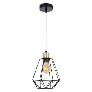 Černé kovové závěsné svítidlo ø 19 cm Primo – Candellux Lighting