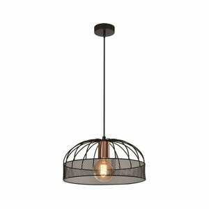 Černé kovové závěsné svítidlo ø 30 cm Levi – Candellux Lighting