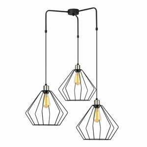 Černé kovové závěsné svítidlo Opviq lights Fedros