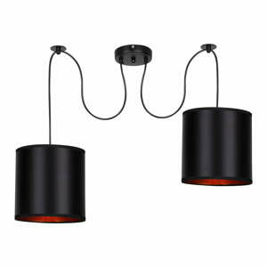 Černé závěsné svítidlo 100x100 cm Candida – Candellux Lighting