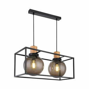 Černé závěsné svítidlo 20x42 cm Retro 2 – Candellux Lighting