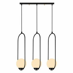 Černé závěsné svítidlo Squid Lighting Arch, výška 146 cm