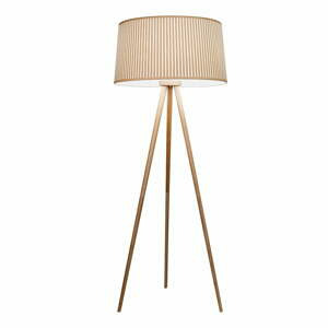 Hnědá stojací lampa SULION Bea, výška 152 cm