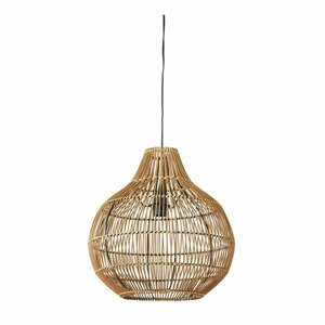 Hnědé stropní svítidlo s ratanovým stínidlem ø 40 cm Pacino – Light & Living