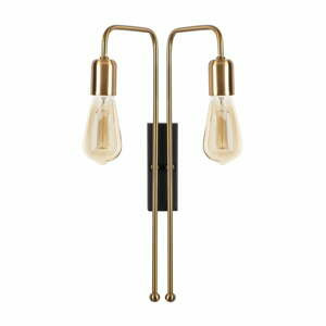 Kovové nástěnné svítidlo ve zlaté barvě Opviq lights Pahoma