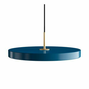 Petrolejově modré závěsné svítidlo UMAGE Asteria, ⌀ 43 cm