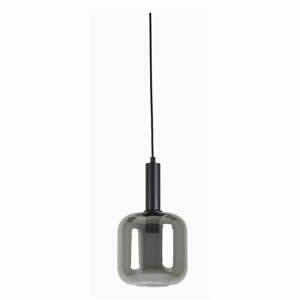Šedé stropní svítidlo se skleněným stínidlem ø 16 cm Lekar – Light & Living