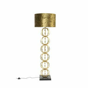 Stojací lampa v zeleno-zlaté barvě Dalia - Dutchbone
