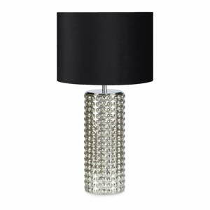 Stolní lampa v černo.stříbrné barvě Markslöjd Proud, ø 34 cm