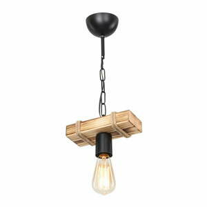 Stropní svítidlo v černo-přírodní barvě 10x20 cm – Squid Lighting