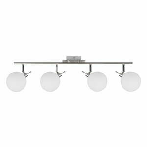 Stropní svítidlo ve stříbrné barvě se skleněným stínidlem 12x82 cm Ghost – Candellux Lighting
