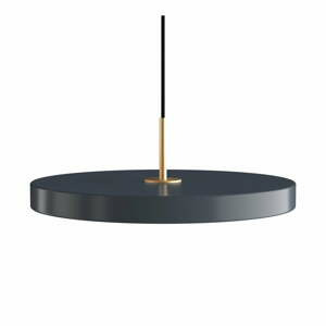 Tmavě šedé závěsné svítidlo UMAGE Asteria, ⌀ 43 cm