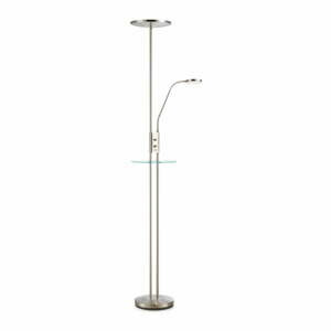 Volně stojící LED lampa ve stříbrné barvě Markslöjd Friend Uplight