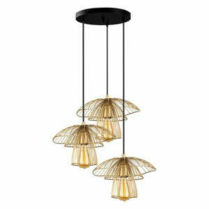 Závěsné svítidlo ve zlaté barvě Squid Lighting Root, výška 117 cm