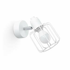 Bílé nástěnné svítidlo ø 10 cm Salom – Nice Lamps