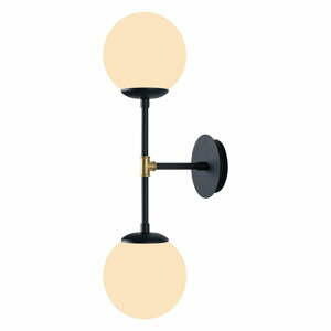 Černé nástěnné svítidlo Squid Lighting Kruva, délka 58 cm