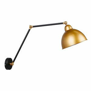 Kovové nástěnné svítidlo v černo-zlaté barvě Truck – Candellux Lighting
