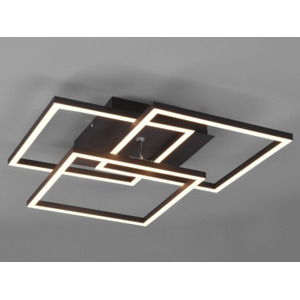 Stropní/nástěnné LED osvětlení Mobile, černá matná, hranaté