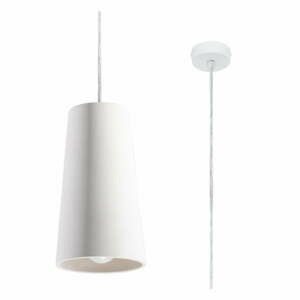 Bílé keramické závěsné svítidlo Nice Lamps Armica