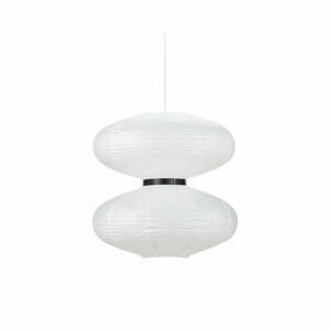 Bílé závěsné stropní svítidlo Markslöjd Dual, ø 60 cm