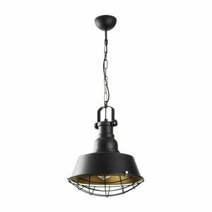 Černé kovové závěsné svítidlo Opviq lights Soultana