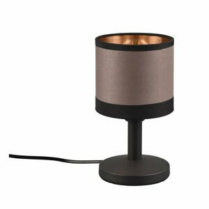 Černo-hnědá stolní lampa (výška 22 cm) Davos – Trio