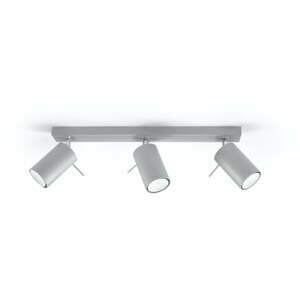 Šedé stropní svítidlo Nice Lamps Etna, délka 45 cm
