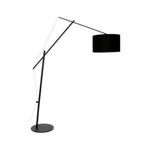 Černá stojací lampa White Label Tokio