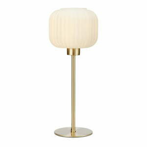 Stolní lampa v mosazné a bílé barvě Markslöjd Sober